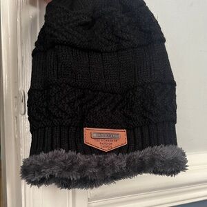 Match Black Knit Kids Beanie